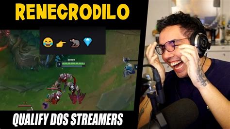 YETZ REAGINDO AO QUALIFY DOS STREAMERS RENECRODILO YouTube