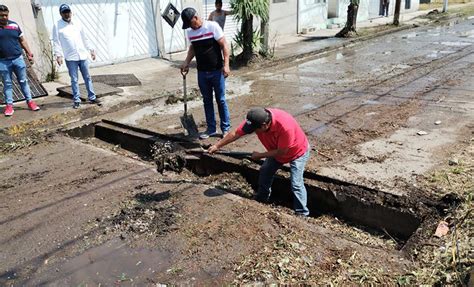 Ayuntamiento atiende daños causados por lluvias del viernes Sobre T