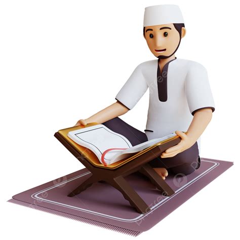 Rendered D Transparent Png D Render Rendering Muslim Man Tadarus