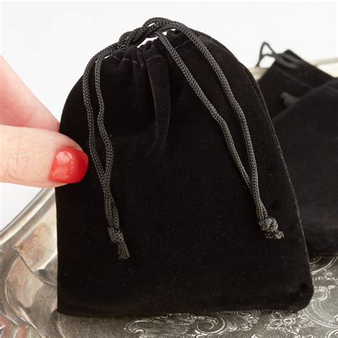 Black Velvet Drawstring Bags Gift Packaging Party Supplies Party