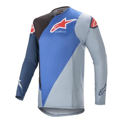 Maillot Cross Alpinestars Supertech Foster Blanc Noir Rouge