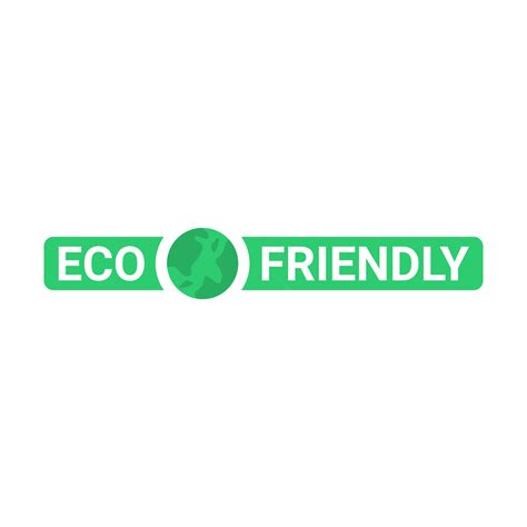 Eco Friendly Earth Vector Art Png Eco Friendly Label With Earth Png