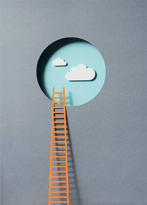 "Ladder And Sky" by Stocksy Contributor "CACTUS Creative Studio" - Stocksy