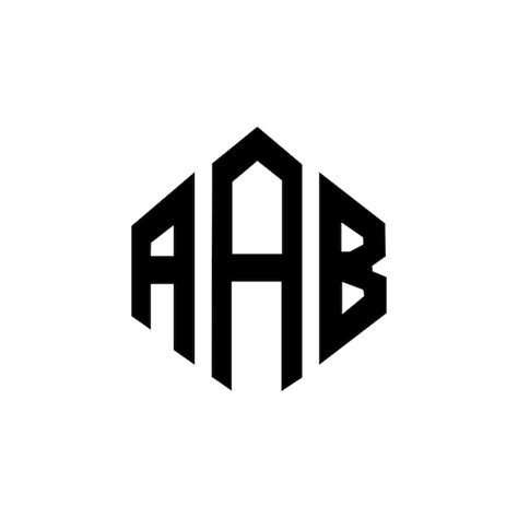 Premium Vector | AAB letter logo design with polygon shape AAB polygon ...