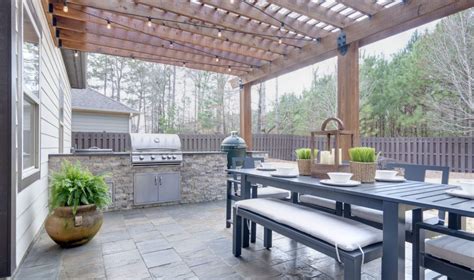 Ways to Cover Your Outdoor Kitchen | Redbud Landscape | Outdoor Kitchen ...