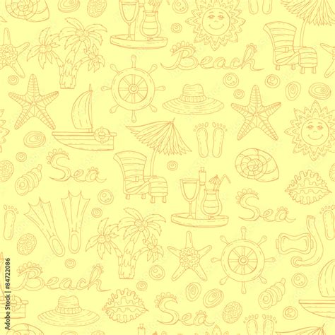 Beach Pattern Fabric