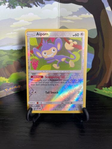 Aipom 169 236 Cosmic Eclipse Common Reverse Holo Pokemon Card