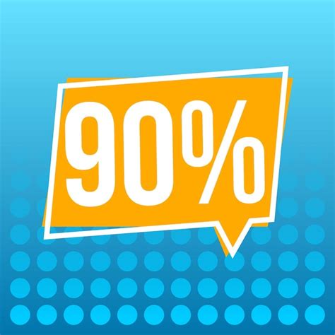 Premium Vector Vector 90 Sale Percent Off