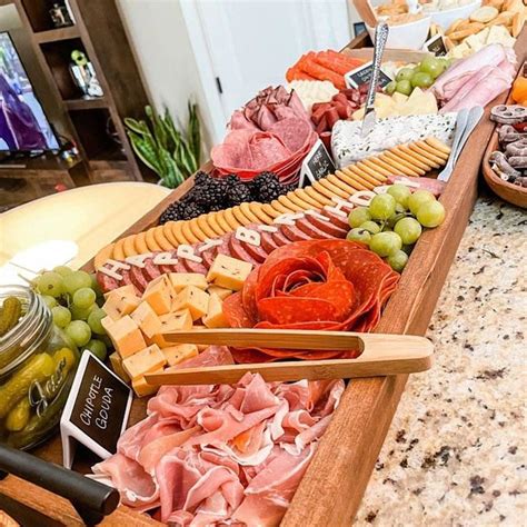 Charcuterie Board Long Serving Tray Custom Personalization Etsy In