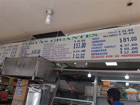 Carta Del Restaurante Tortas Gigantes Sur 12 Nezahualcóyotl Av Sur 12 277