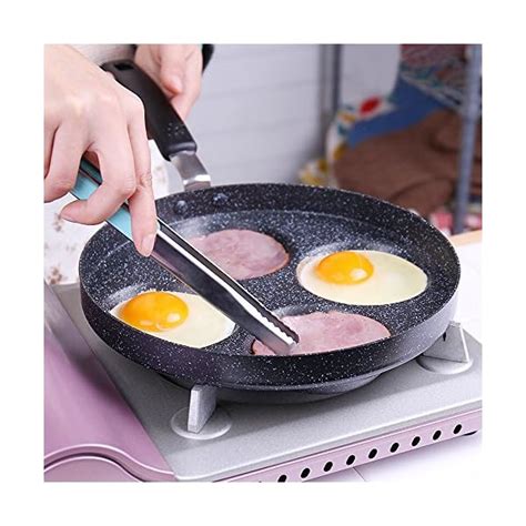 Mylifeunit Aluminum Cup Egg Frying Pan Non Stick Egg Cooker Pan