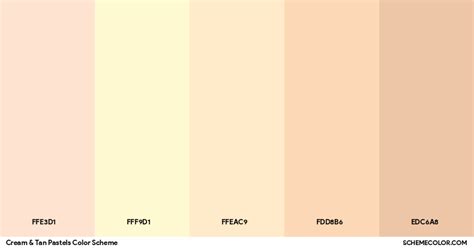 Cream & Tan Pastels Color Scheme » Beige » SchemeColor.com