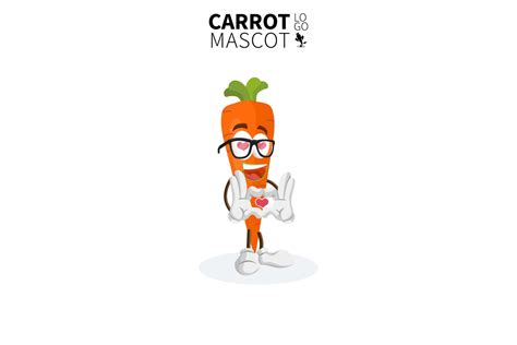 Cute Carrot Mascot Character Design Template 4292230 Vector Art At Vecteezy