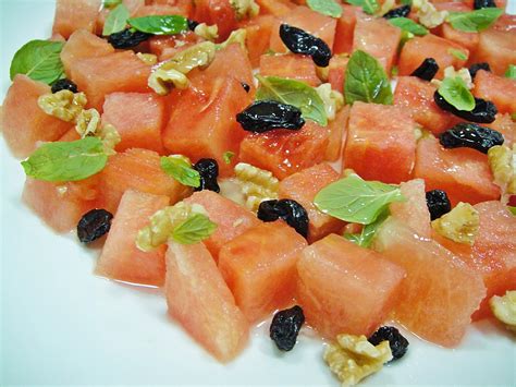 Maryam S Culinary Wonders 931 Watermelon Raisin Fruit Salad