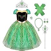 Fymnsi Fille Princesse Anna Robe Reine Des Neiges Costume D Guisement