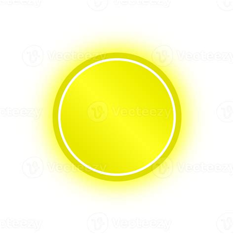 Neon Yellow Circle Banner Neon Circle Png