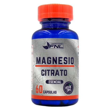 Magnesio Citrato 60 Capsulas Marca Fnl Tremus