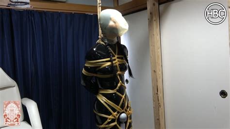 Hbc X Tbl Japanese Mistress Ties Japanese Latex Girl In Latex Rope