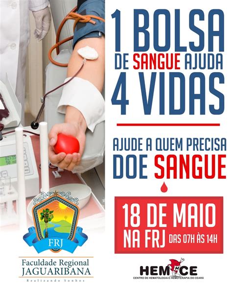 Campanha para doação de sangue Faculdade Regional