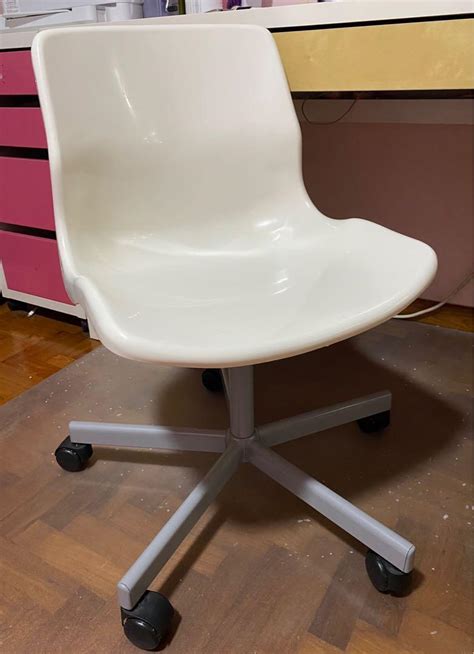 IKEA SNILLE Swivel Chair White Furniture Home Living Furniture