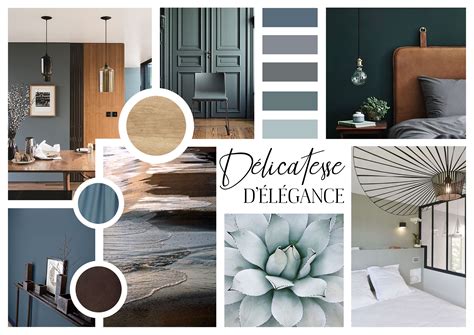 Moodboard Projet Délicatesse délégance Planche tendance deco Deco