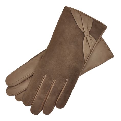 Vittoria Womens Mink Leather Gloves Handmade Leather Gloves