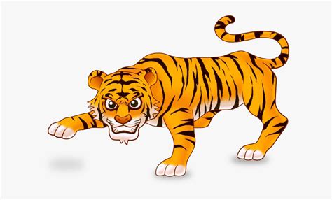 Transparent Lsu Tiger Clipart Animal Cartoon Tiger Free Transparent