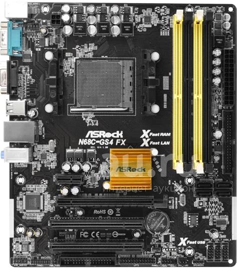 Материнская плата AM3/AM3+: ASRock N68C-GS4 FX — купить в Красноярске ...