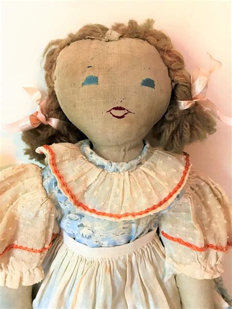 Antique Handmade Rag Doll Etsy Agatha Christie Ackley Rag Dolls Handmade Twinkle Twinkle