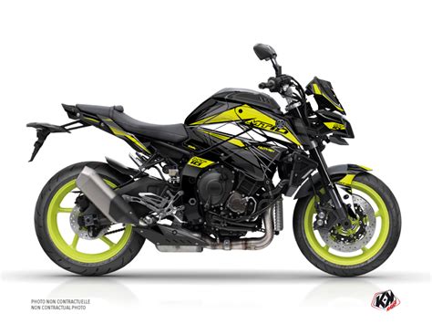 Yamaha MT 10 Street Bike Steel Graphic Kit Black Yellow Kutvek Kit