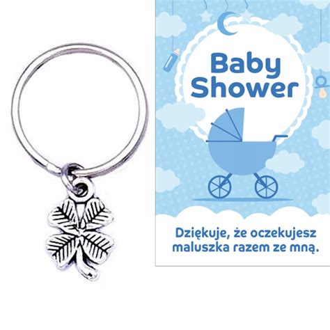 PODZIĘKOWANIE DLA GOŚCI PREZENT BABY SHOWER KONICZYNKA BRELOK PAMIĄTKA