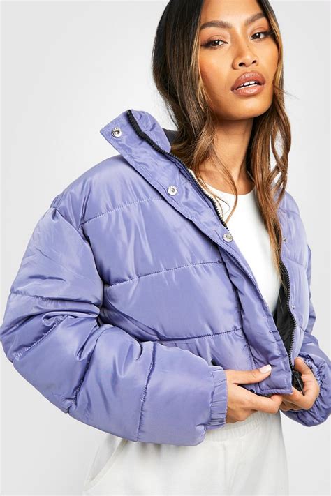 Womens Crop Puffer Jacket Boohoo Uk