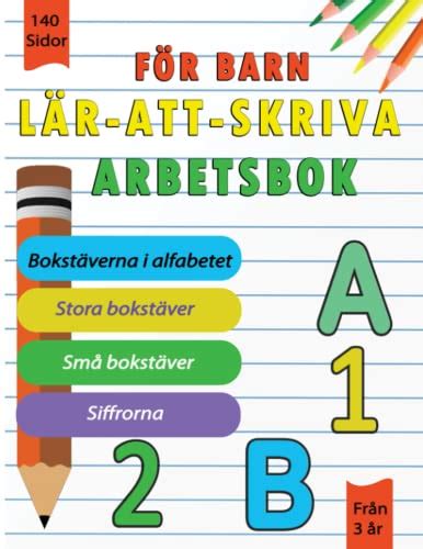 L R Att Skriva Arbetsbok F R Barn Bokst Verna I Alfabetet Stora