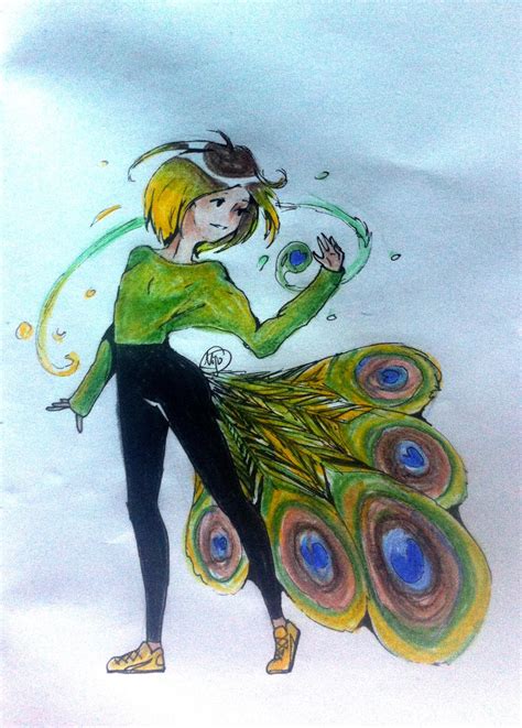 Peacock Girl By Nijipl On Deviantart