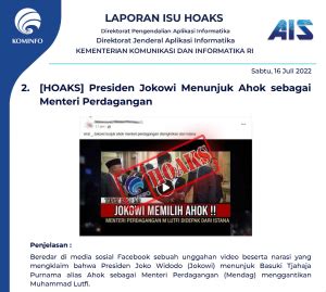 Isu Hoaks Disinformasi Juli Ppid Diskominfo Jateng