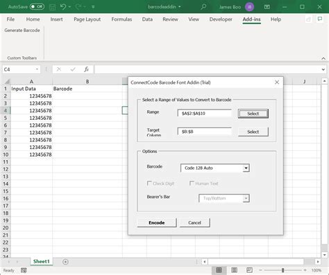 Excel Inventory Template Barcode Scanner