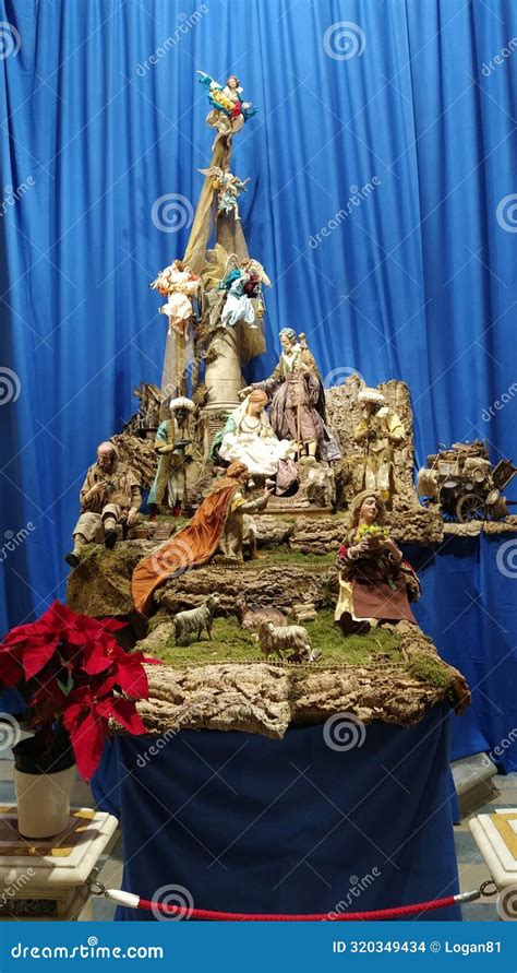 Classic Nativity Scene In Naples Italy Editorial Stock Image Image