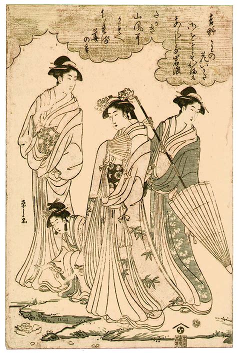 Hosoda Eishi Four Beauties Artelino Ukiyo E Search