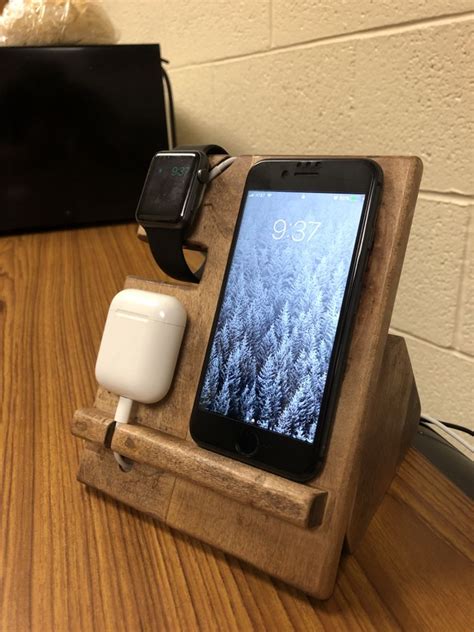 I Made A Charging Station For My Phone Watch And Headphones Bit