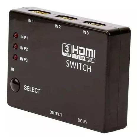 Hub Compativel Hdmi Switch Portas X Comutador Full Hd