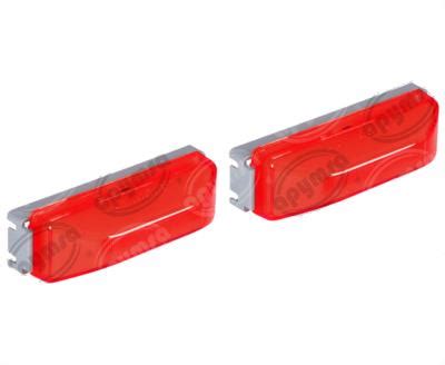 PLAFON LEDS ROJO POSICION LATERAL 12 24V CON CONECTOR 2 PZAS STAR 2979138