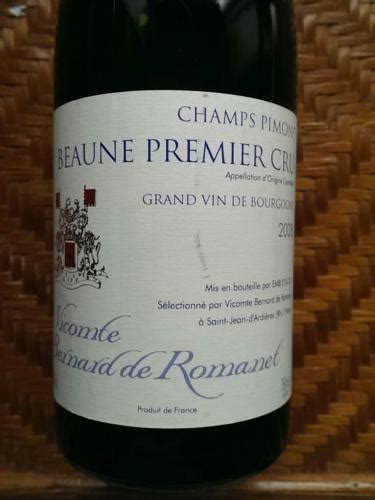 Vicomte Bernard De Romanet Beaune Er Cru Champs Pimont Vivino Us