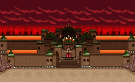 [BCP] - Bowser Castle [Front View] by justcamtro on DeviantArt