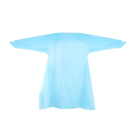 Disposable Cpe Isolation Gown 20gsm Blue Ctn Of 200 Disposable