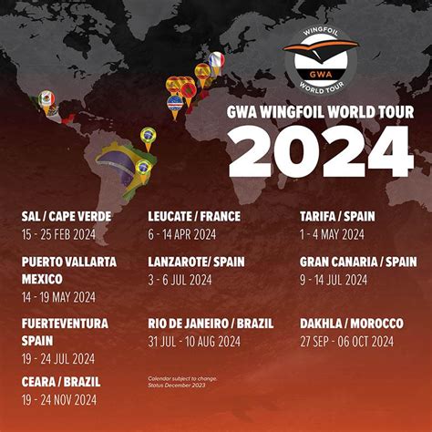 Gwa Wingfoil World Tour Event Calendar Revealed