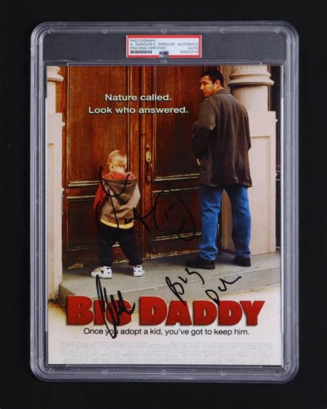 Adam Sandler & Cole Sprouse Signed "Big Daddy" 8x10 Photo (PSA ...