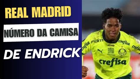 Real Madrid define qual número de camisa que Endrick vai usar após