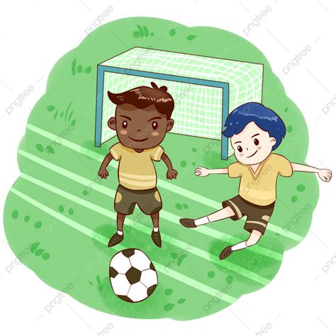 Children Play Football Png Transparent Children Playing Football