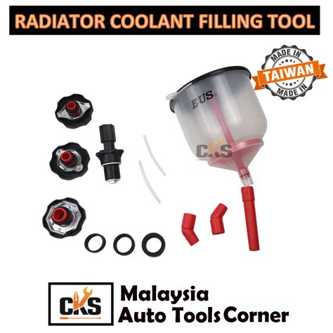 Universal Radiator Coolant Filling Tool Radiator Bleeder Coolant Funnel