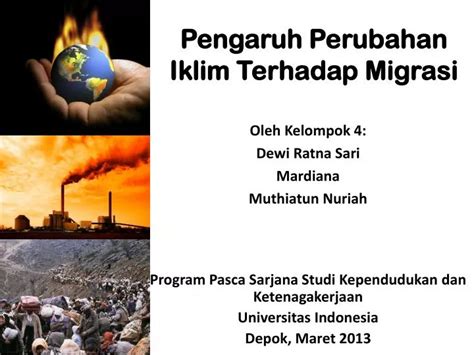 PPT Pengaruh Perubahan Iklim Terhadap Migrasi PowerPoint Presentation